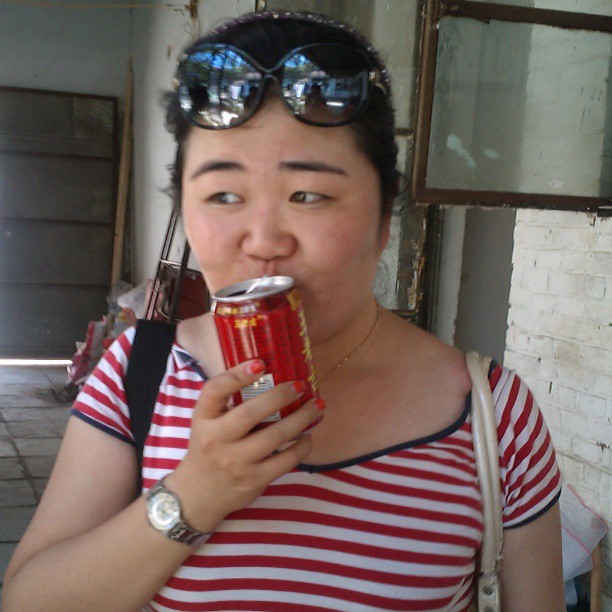 2013/07/05 — 好好喝喔，我在木兰，(晓梅拍摄)