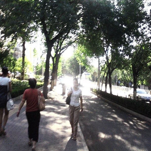 2013/07/16 — 今天是2013年7月16号下午下班在和平里北街路上（文琼拍）