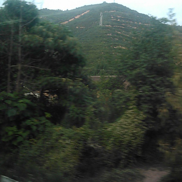2013/08/18 — 家乡，（文琼在火车上隔着玻璃拍的）