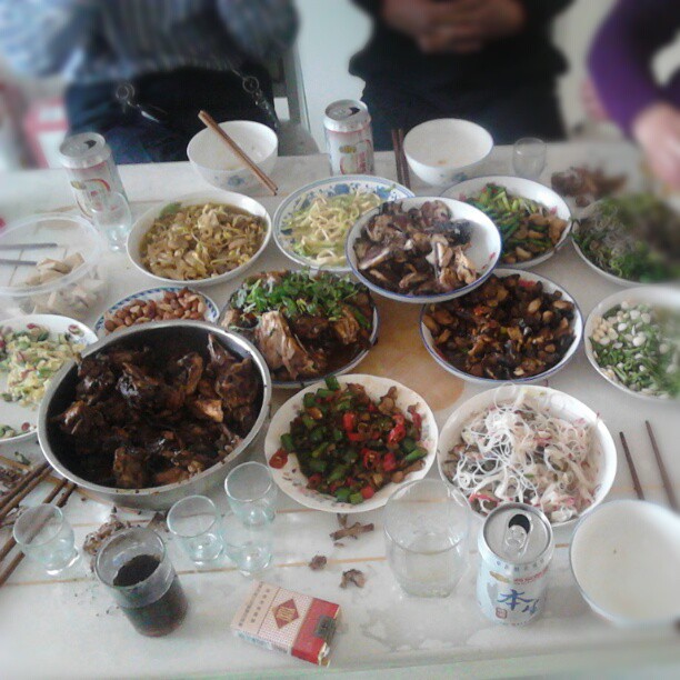 2013/02/16 — 这里的习俗过年吃肉，今天来个特别的，看看我们的战绩。
