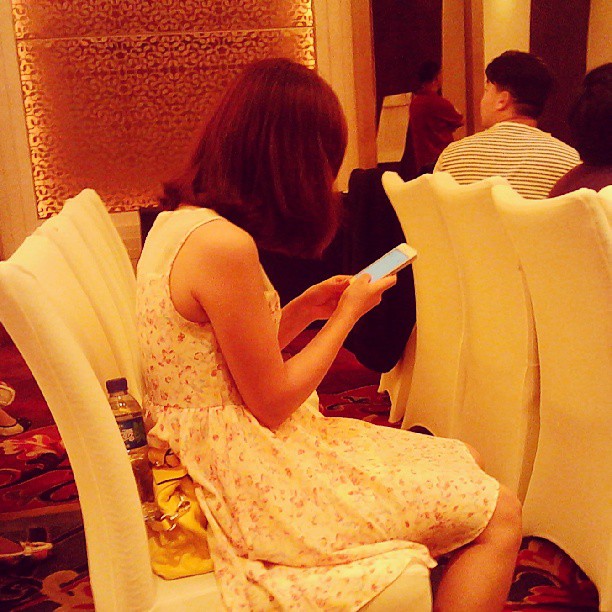 2013/08/11 — 讲座还没开始，看看大家在做什么。（国贸）