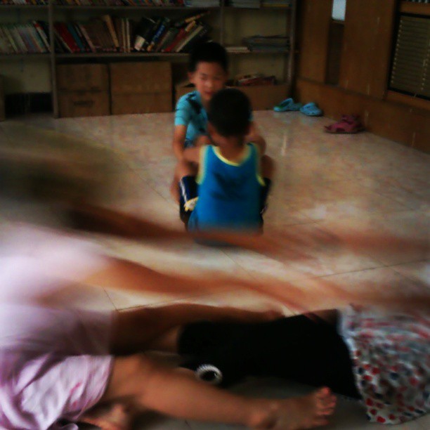 2013/08/07 — 孩子在疯狂的玩儿。【来自木兰海英拍摄】