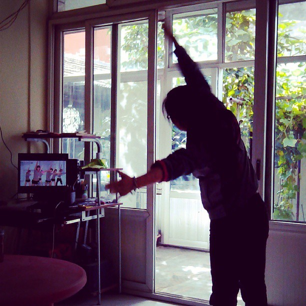 2013/09/24 — 在练健美操，(在木兰，海英)