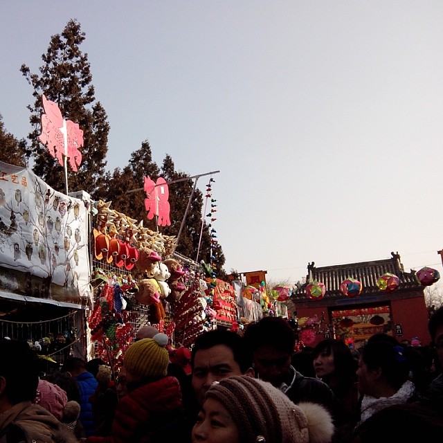 2014/02/02 — 第一次赶北京的庙会这人真叫一个多呀！