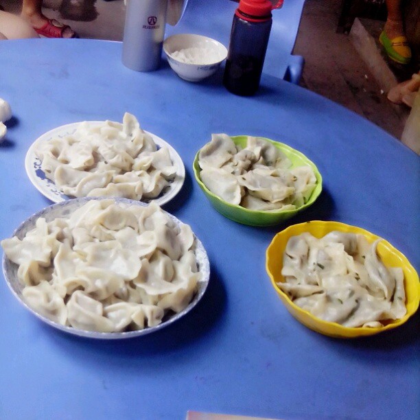 2013/08/10 — 看看我辛苦包的饺子终于能吃了，(木兰佳佳拍，木兰