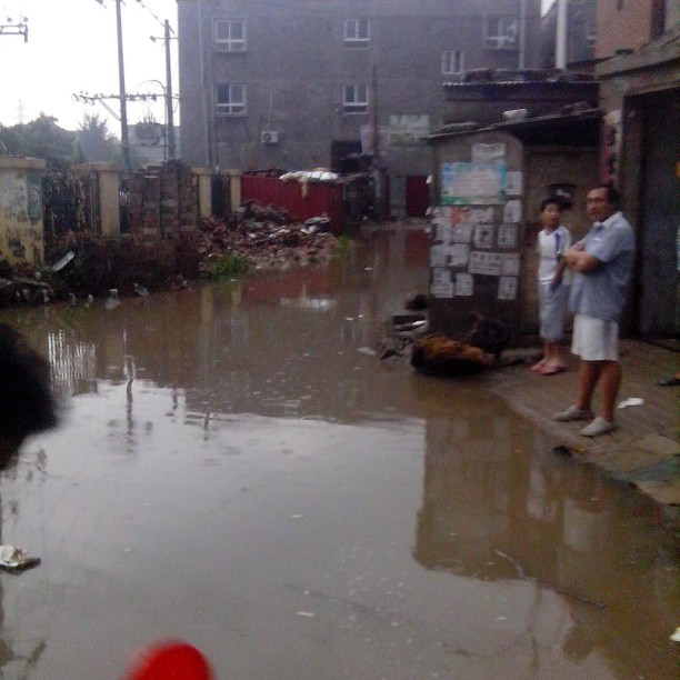 2013/08/14 — 佳佳怕，家门口