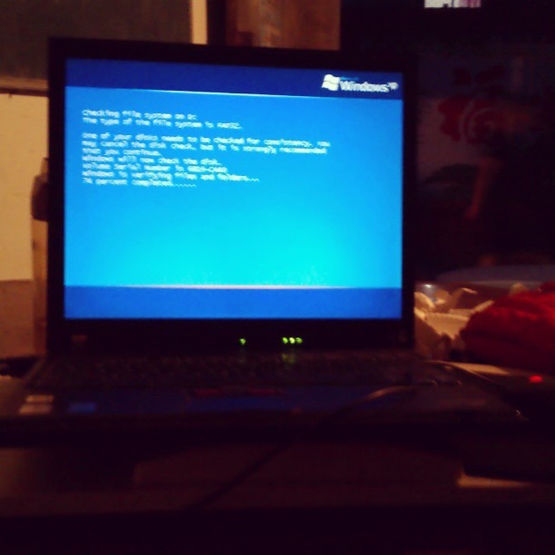 2013/08/07 — 電腦癱瘓了:(